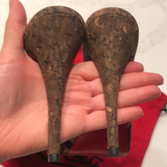 Christian Louboutin leopard fur stiletto heels 38 - Picture 15 of 15